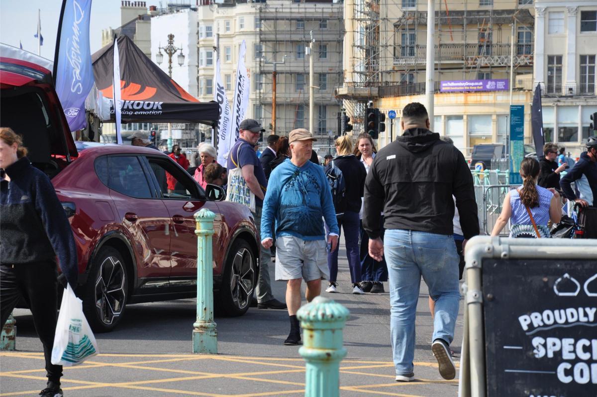 Visitors at Charge and Drive Brighton